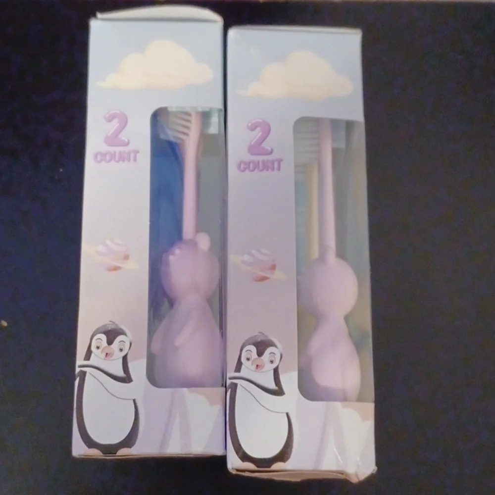 2 New 2-Packs Frost Oral Care Child's Plant Based Manual Toothbrushes